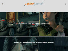 Tablet Screenshot of lightningamer.com